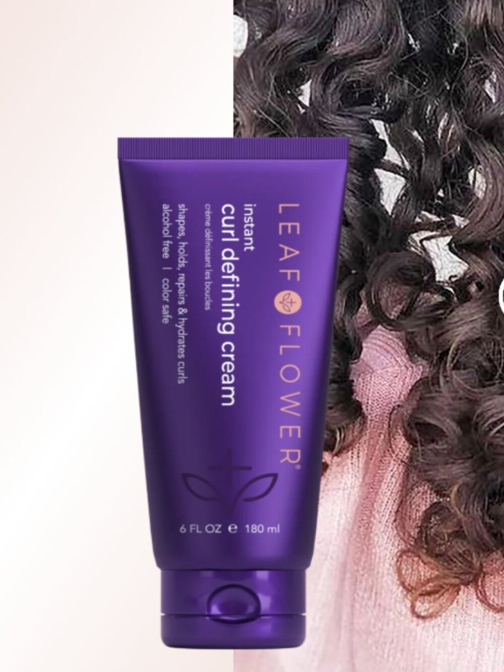 MSRP $38 | Leaf & Flower Curl Defining Cream 6 oz / 180 mL – New